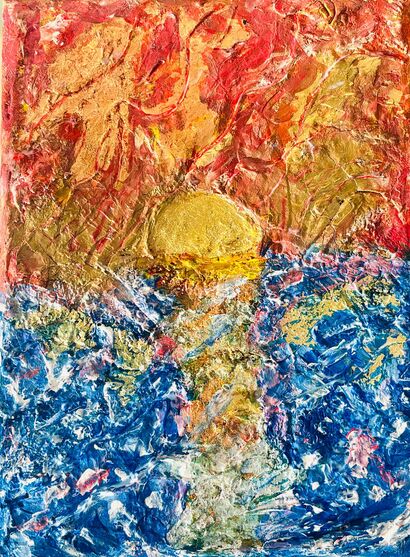 Don\'t let the sun go down on me - a Paint Artowrk by Françoise Surlaplage